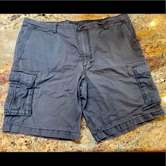 Dockers Shorts Dockers Big Tall Size 42 Gray Cotton Cargo